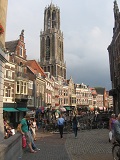 Domtoren en Vismarkt in Utrecht